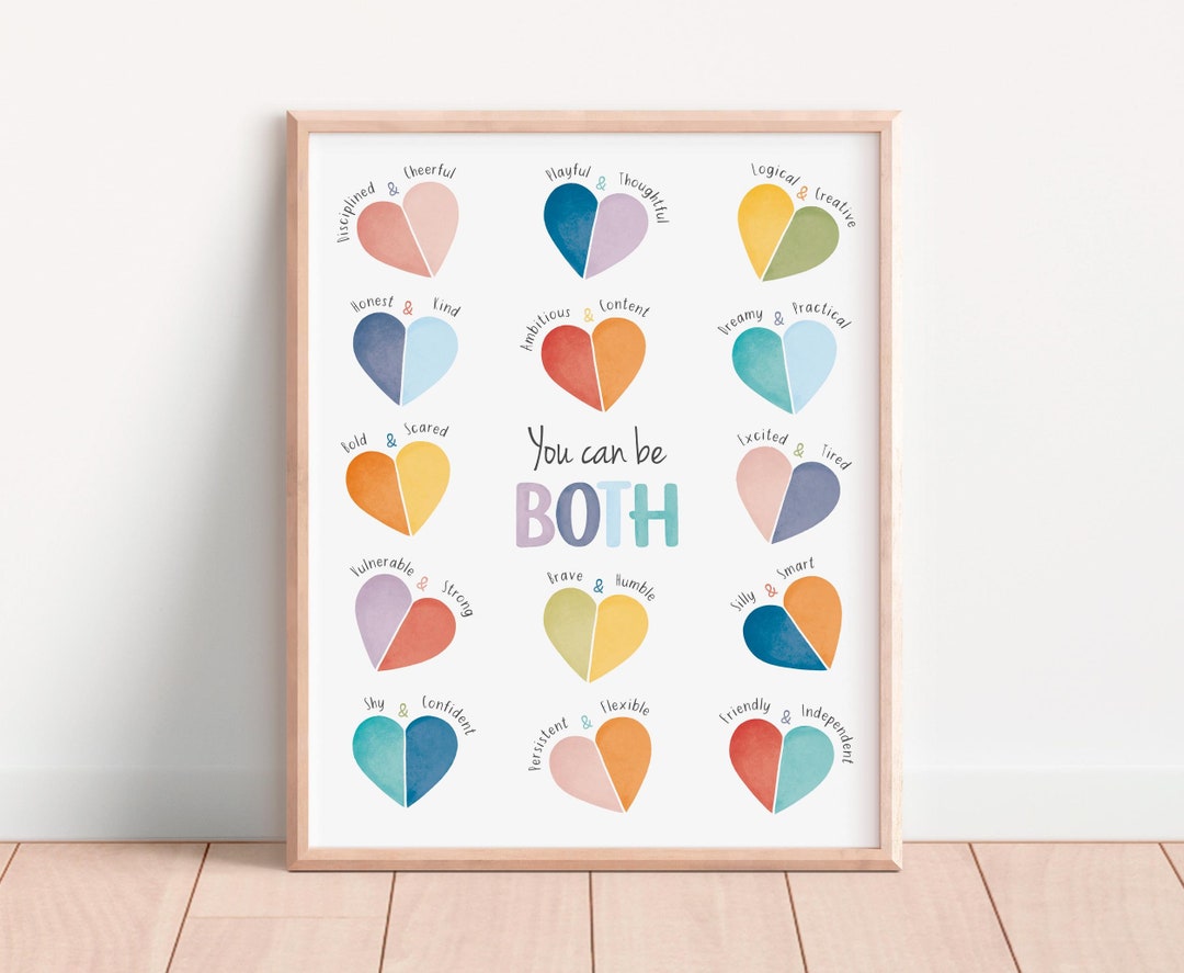 You Can Be Both Poster: Mental Health Decor (digital Download) - Etsy