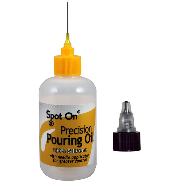 Acrylic Pouring Oil -100% Pure Silicone with Two (2) caps to Meet Your Artistic Needs for Superior Cell Creation - 4 Ounces