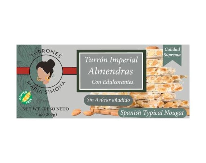 Artisanal IGP Alicante Turron, with no added sugars. Healthy and authentic sweetness. Supreme quality.