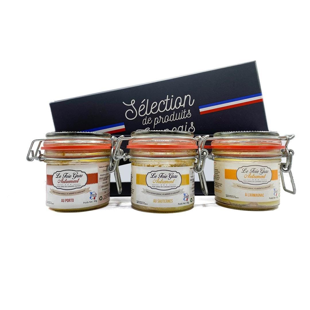 Offer a gourmet box with Boîte à Merveilles Parfumée & 3 artisanal Foies Gras, refined taste for your parties and gifts