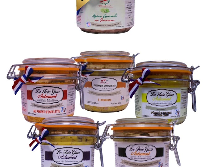 Discovery Box: 5 Artisanal Foies Gras + Free Gourmet Aperitif – Luxury, gourmet & quality gift