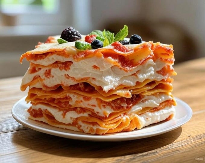 Lasagna for dessert: try this dessert like no other with red fruits, simple to prepare and terribly delicious!
