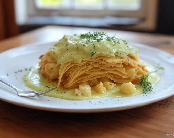 Cauliflower lasagna with avocado cream: the perfect combination of taste and health in our exclusive e-book!
