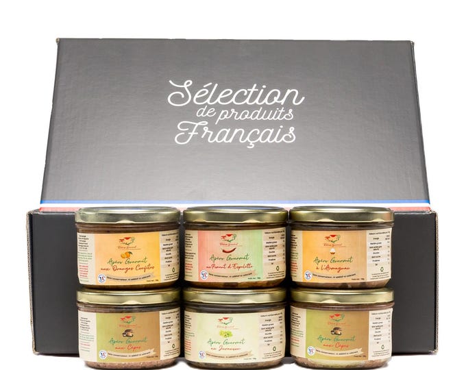 Coffret Iraty : une sélection gourmande d'apéritifs tartinables . Sans conservateurs. Cadeau idéal pour moments conviviaux (Noël)