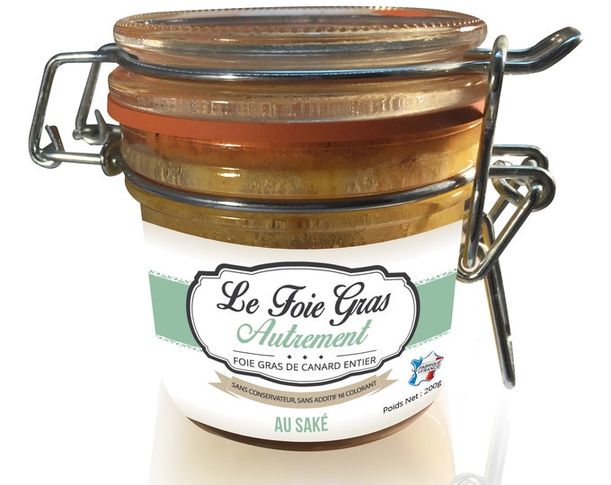 Whole foie gras with sake, an elegant fusion of refined flavors. Perfect for your gourmet aperitifs!
