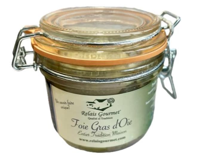 Whole Goose Foie Gras, a traditional French recipe, artisanally produced with a refined and authentic taste by Relais Gourme