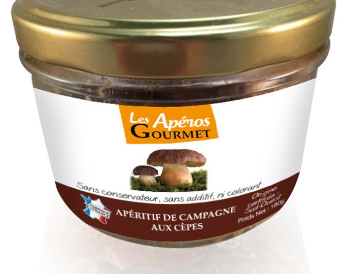 Gourmet aperitif with porcini mushrooms. Refined and authentic flavors for a unique tasting moment!
