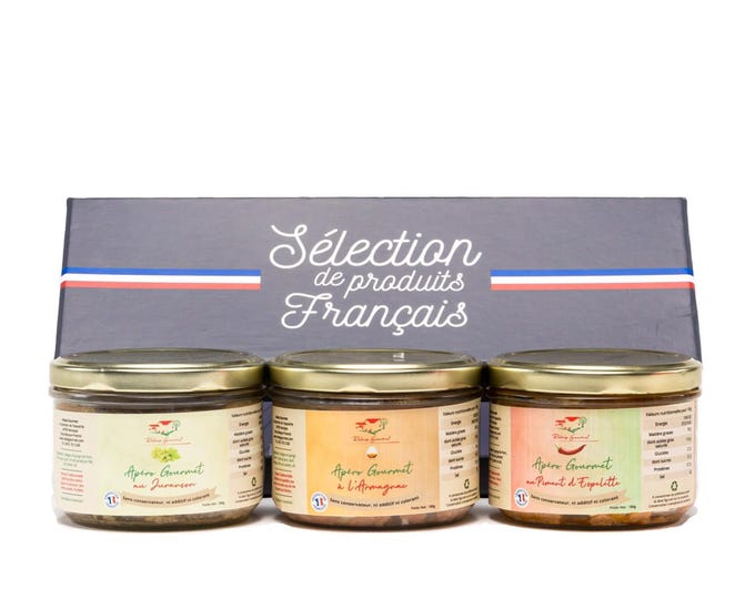 Coffret Apéritifs tartinables : un mélange de saveurs gourmandes pour des moments gourmands et conviviaux. Idéal pour offrir !