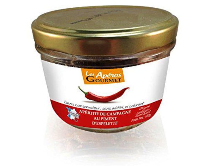 Gourmet Spreadable Aperitif with Espelette Pepper, spicy and tasty for your gourmet moments!