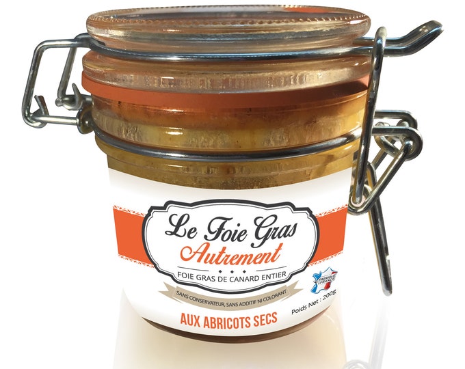 Foie gras with dried apricot, a fruity delicacy by Relais Gourmet. A sweet and salty delight for your gourmet moments!