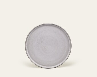 Plate Ddoria small - granite gray, earthenware, ceramic, dinner plate, handmade