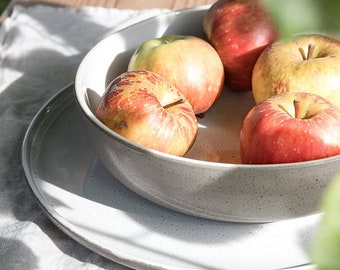 Bowl Ddoria - Granite Grey, Stoneware, Ceramic, Handmade, Soup Plate, Fruit Bowl, Bowl