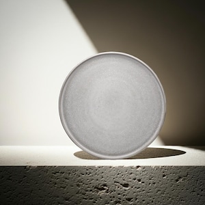 Plate Ddoria large - Granite Grey, stoneware, ceramic, dinner plate, handmade