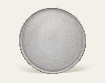 Plate Ddoria large - Granite Grey, Stoneware, Ceramic, Dinner Plate, Handmade