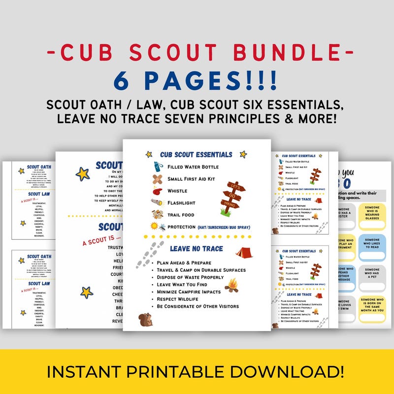 Cub Scout Oath Etsy