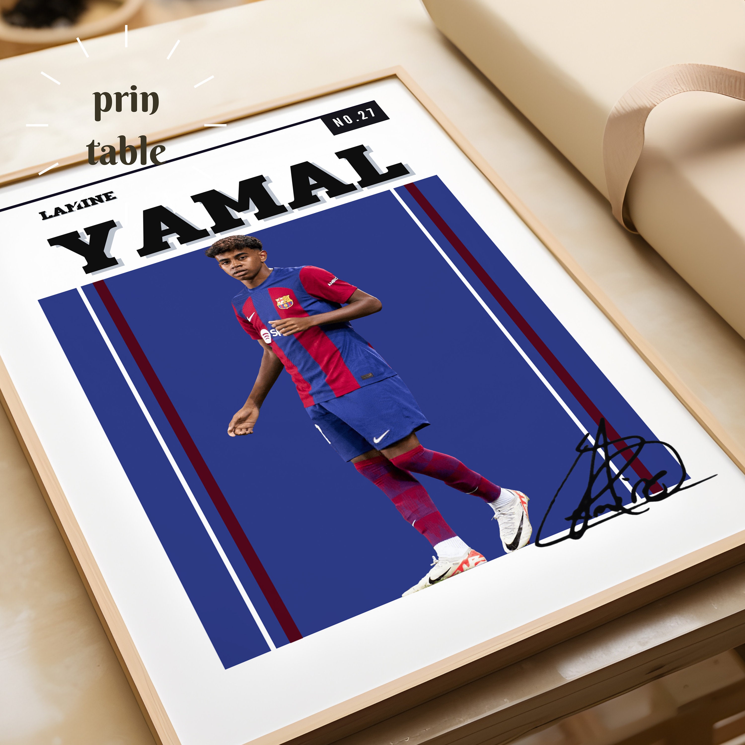 Lamine Yamal Poster,lamine Yamal Digital Poster,football Gifts,mid