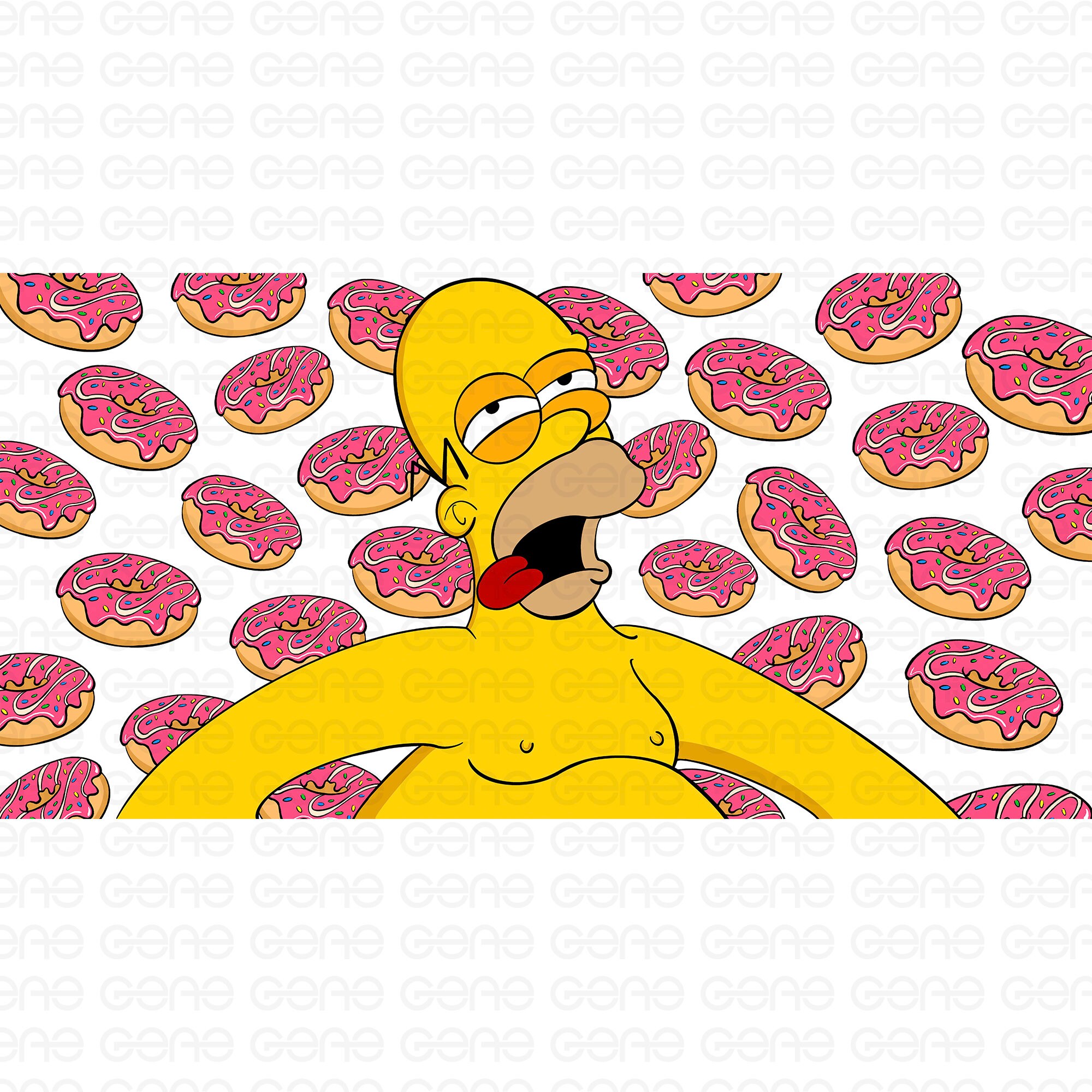 Humer Simpson, Donut, Svg, Png, Pdf, Jpg - Digital Download ...