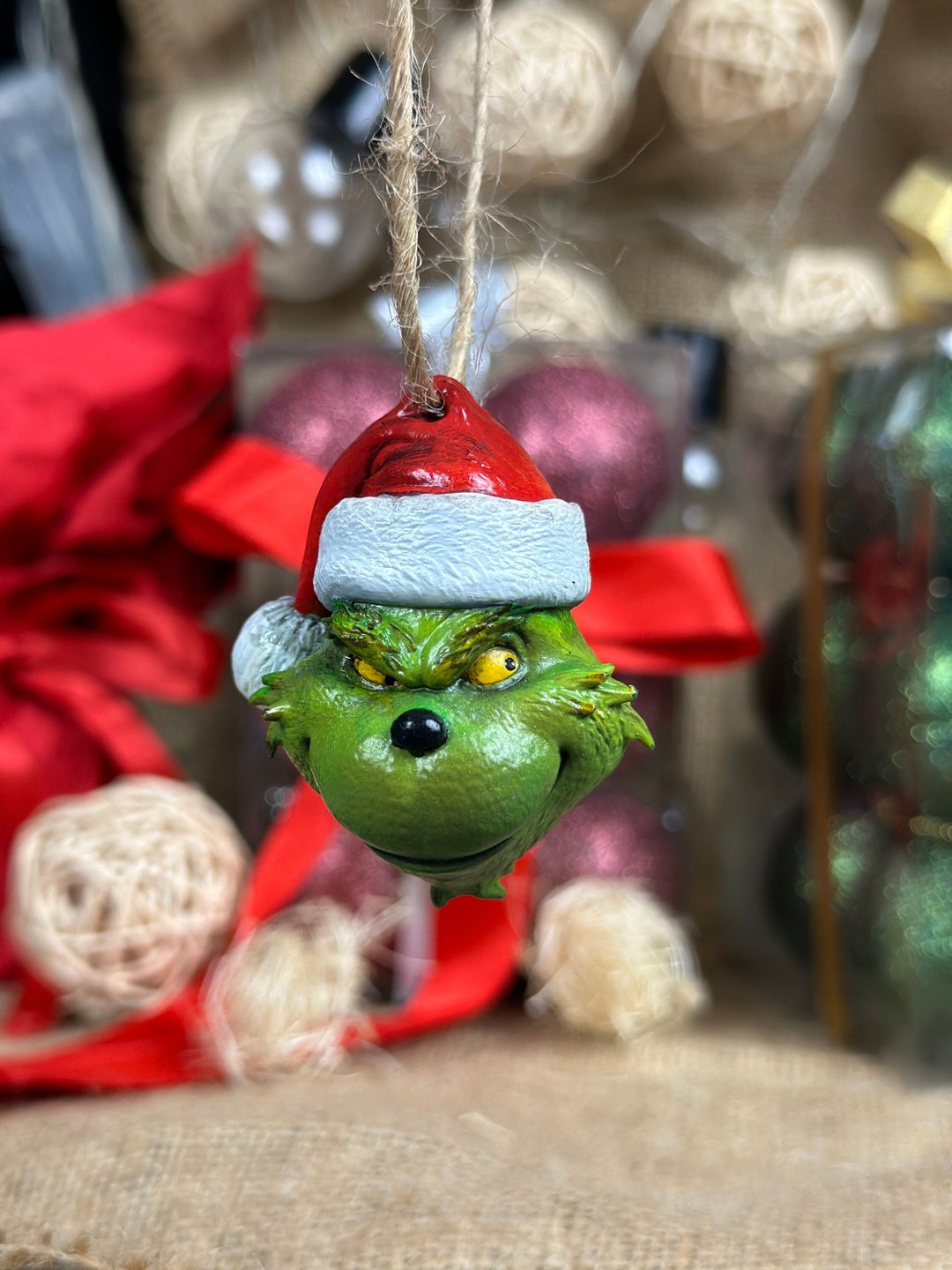 The Grinch, Figurines, Pine Tree Ornaments, Christmas Ornament ...