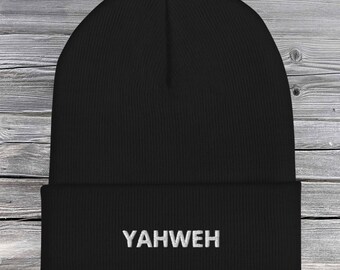 Bestickte Yahweh Mütze, YHWH Mütze, Yahweh Mütze