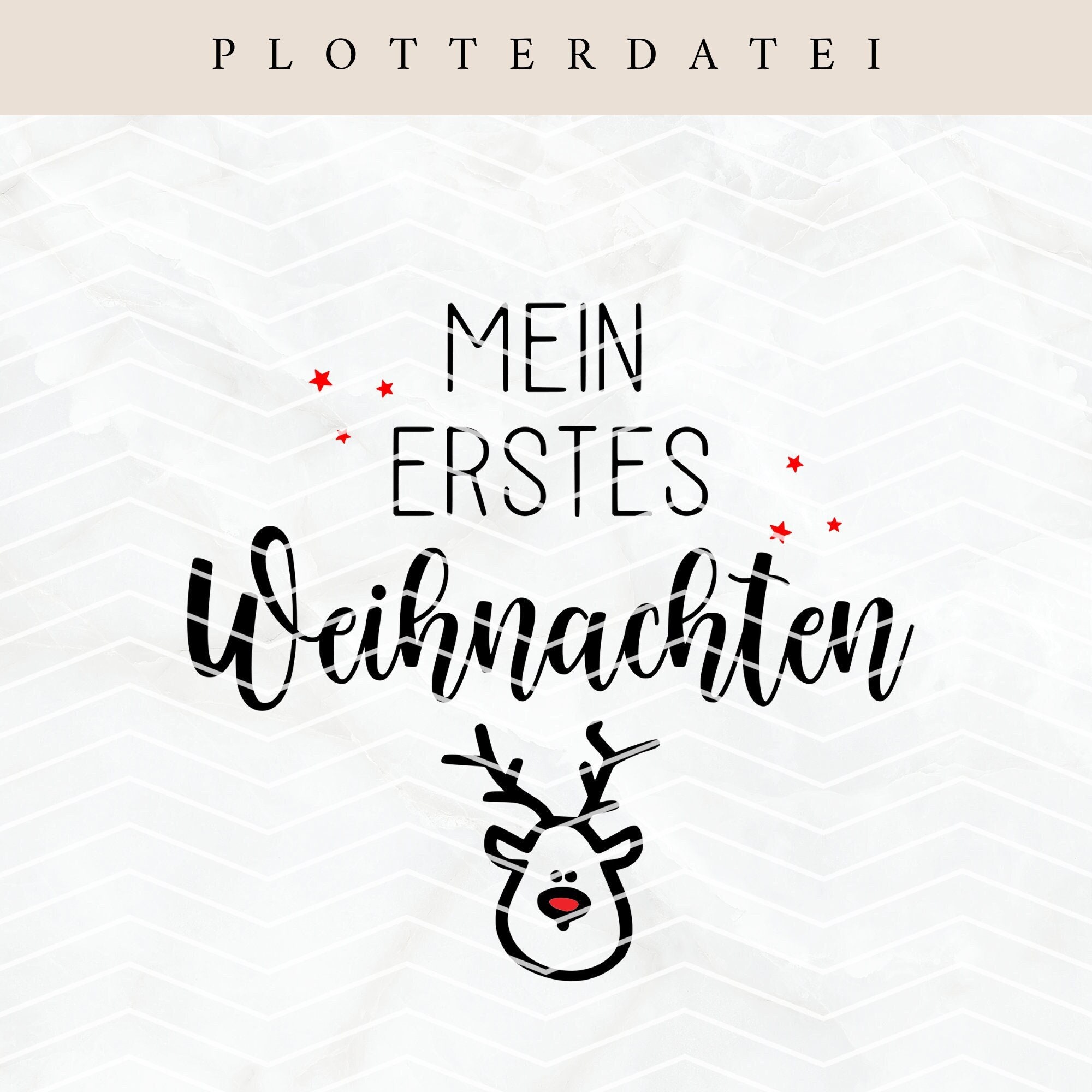 Plotterdatei Erstes Weihnachten SVG PNG PDF Silhouette Cricut Etsy.de