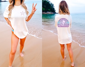 Zeemeerminshirt zeemeerminshirt zeemeermintop Mermaidcore zeemeerminshirt vrouwen zeemeermin Core Coconut Girl-shirt strandjurk oceaangeïnspireerde stijl Coconut Girl