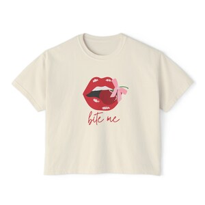 Bite Me Y2K Top Coquette Top Baby Tee Y2K Coquette Clothes Coquette Shirt Y2K Baby Tee Y2K Fashion Cherry Shirt Coquette Aesthetic Coquette