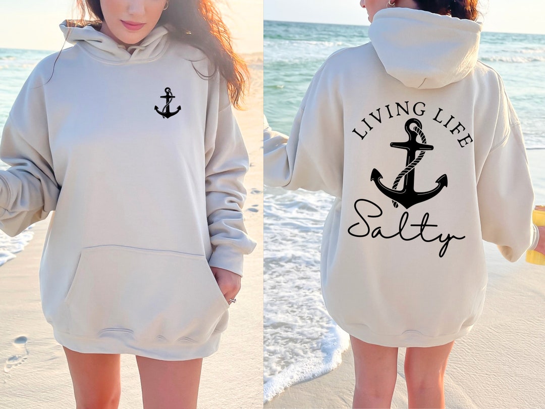 PLUS Size Colorful Salty Beach Babes Hoodie Sweatshirt main image 1