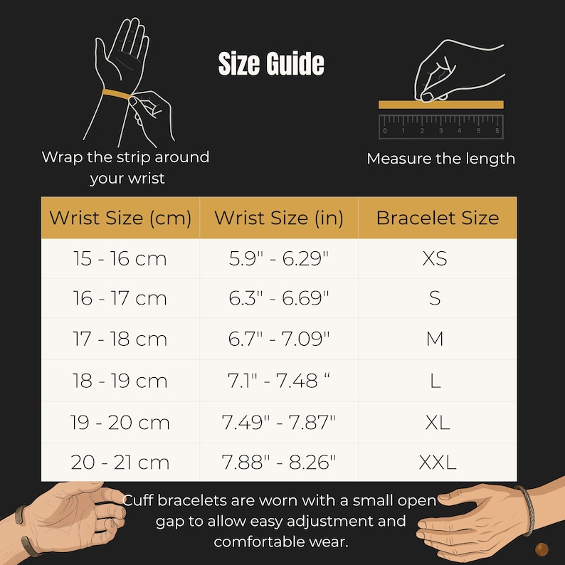 bracelet size guide