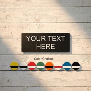 Custom Sign for Door or Wall | Outdoor Delivery Instructions, Doorbell Note, Security Disclaimers, Shhh Signs | Weatherproof Installation