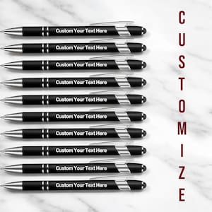 Custom Engraved Stylus Pen – Personalized Name or Logo – Metal Stylus Touchpen – Bulk Corporate Gifts, Teacher & Bridesmaid Favors