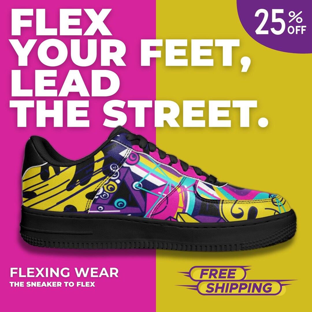 Graffiti Hiphop White And Yellow Crown Print Women's Sneakers