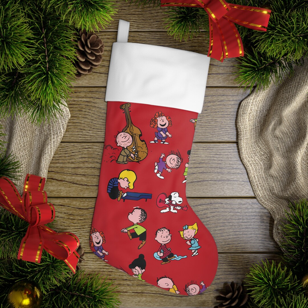 Peanuts Charlie Brown Christmas Stocking Holiday Cartoon Etsy Canada