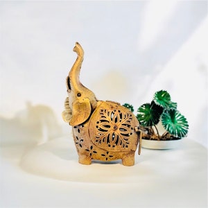 Tealight holder, Elephant decor, Metal tealight holder, Tealight holder, Handcrafted Metal Tealight Holder, Incense burner, Summer decor