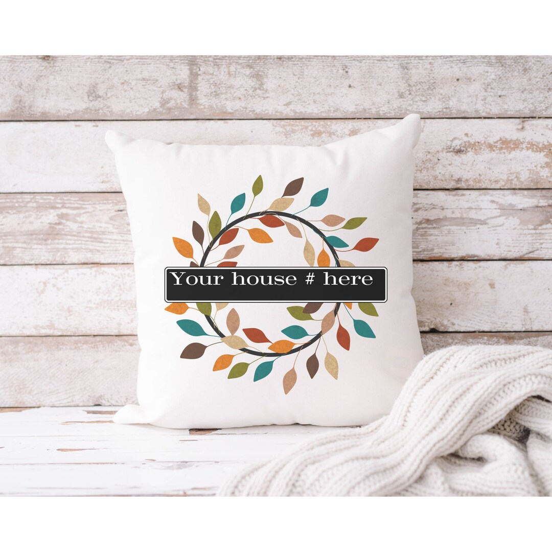 Personalized Outdoor Pillow Front Porch Pillow Address Etsy