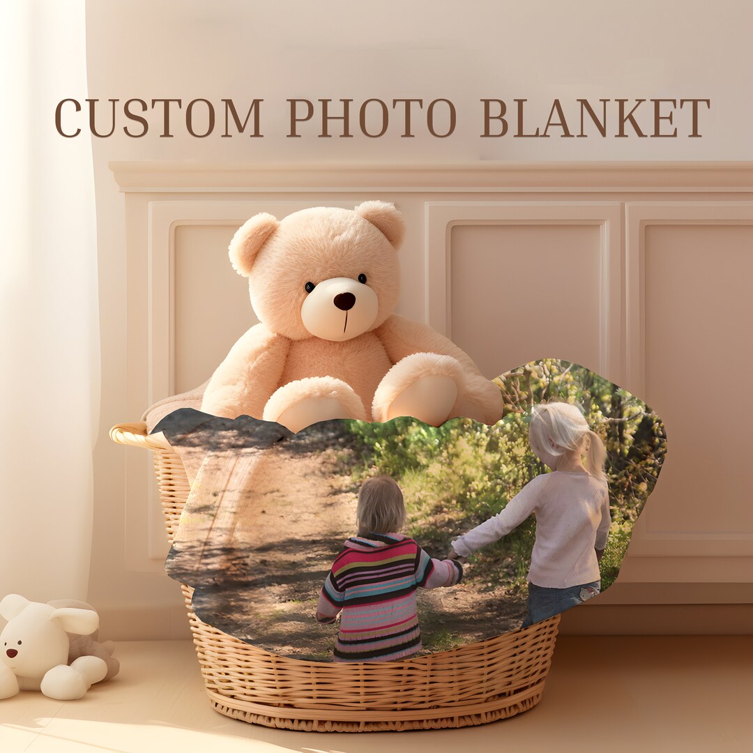 Personalized Custom Photo Blanket Custom Throw Blanket Etsy