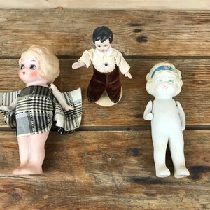 Antique 4 NIPPON Baby Bud All Bisque Doll