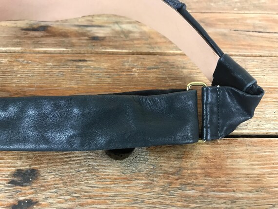Vintage Handmade? Leather Patchwork Statement Bel… - image 9