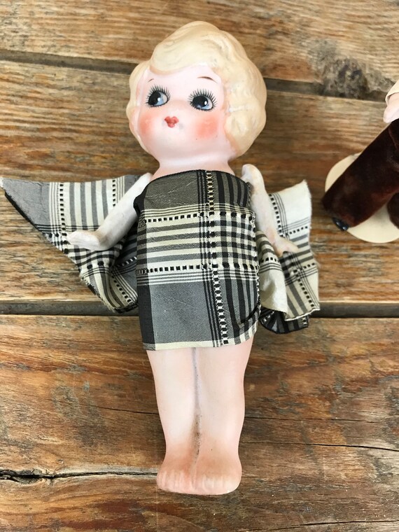 Made in Japan Bisque Dolls, Vintage Miniature Porcelain Bisque Doll  Figurines Japan LOT OF 16