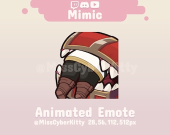 ANIMATED Twitch & Discord Custom Emote Pack | Beyond Journey&#39;s End Mimic Attack