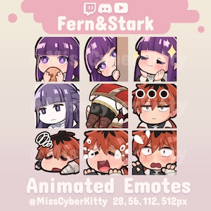 ANIMATED Twitch & Discord Emote Pack Beyond Journey's End Adventure