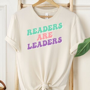 Readers are Leaders Retro Style Tee | Playful Back to School T-Shirt | Teacher Appreciation Gift Idea | Unisex Jersey Short Sleeve Tee