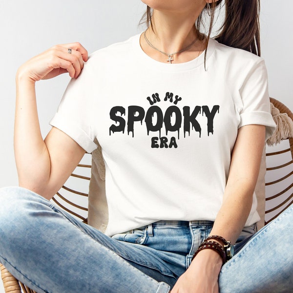 In My Spooky Era ADULT Halloween Tee | Cute Halloween T-Shirt | Clever Funny Halloween | Unisex Jersey Short Sleeve Tee