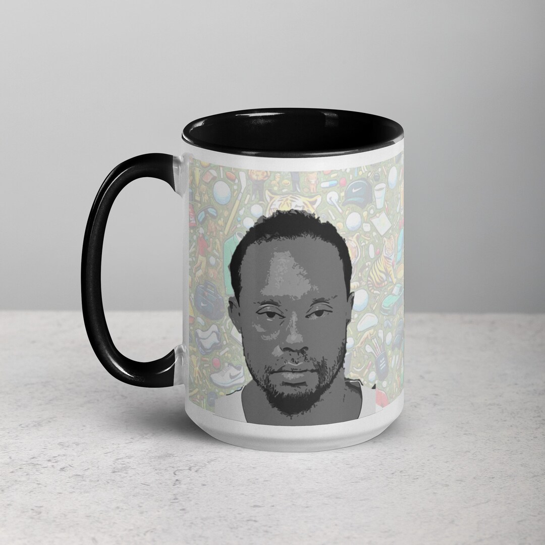 Tiger Woods Mug Shot Mug Etsy