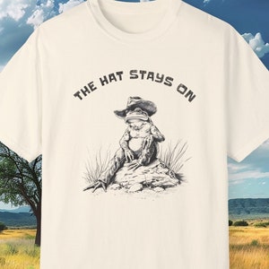 Cowboy Frog Shirt, Comfort Colors Tshirt: Vintage Western Tee, Unisex Shirt