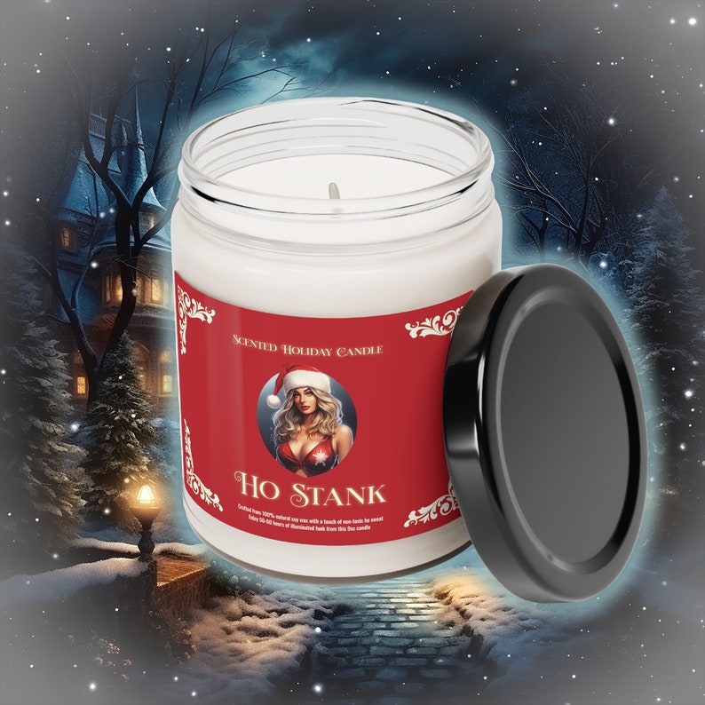 Holiday Ho Stank Funny Christmas Candle for Yankee Swap Funny Etsy