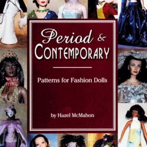 Libro de época y contemporáneo con patrones para muñecas de moda de 15,5" y 16" (PDF, EN INGLÉS)