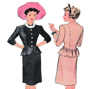 11.5 to 12&quot; Fashion Doll Pattern Reproduction McCall Minikin 4961 Pattern 2-piece Blouse and Skirt RARE PDF