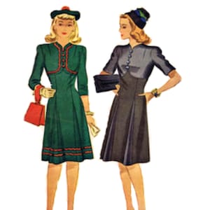 Tyler Doll Pattern #11 1940&#39;s Style Empire waist 16&quot; Doll Pattern PDF