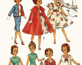 Vintage Sewing Pattern For 18” High Heel Figure Dolls-Simplicity 3252 PDF