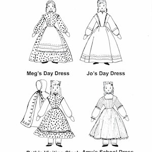 Little Women 14 inch Girl Dolls Sewing patterns Tonner PDF